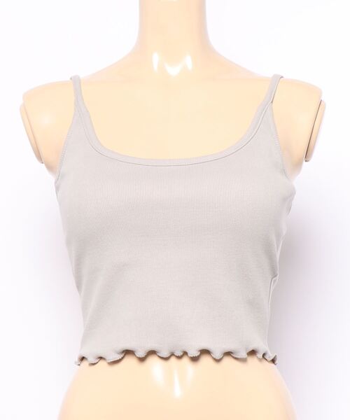 FIG&VIPER（フィグアンドバイパー）の「リブメロウキャミ（キャミソール・レディース・ライトグレー/ブルー/ホワイト/ライトピンク/ブラック・FREE）」の21枚目の写真