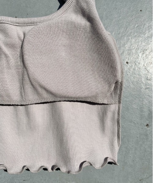 FIG&VIPER（フィグアンドバイパー）の「リブメロウキャミ（キャミソール・レディース・ライトグレー/ブルー/ホワイト/ライトピンク/ブラック・FREE）」の11枚目の写真