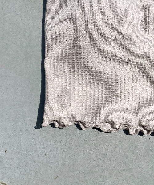 FIG&VIPER（フィグアンドバイパー）の「リブメロウキャミ（キャミソール・レディース・ライトグレー/ブルー/ホワイト/ライトピンク/ブラック・FREE）」の12枚目の写真