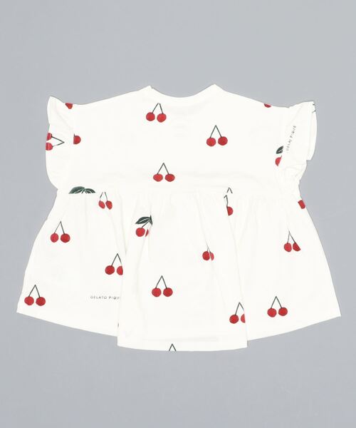 gelato pique（ジェラートピケ）の「【KIDS】チェリーモチーフ kids プルオーバー（Tシャツ/カットソー・キッズ・レッド・SMALL/MEDIUM/X-SMALL/XX-SMALL）」の2枚目の写真