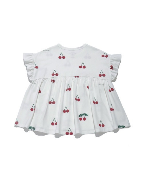 gelato pique（ジェラートピケ）の「【KIDS】チェリーモチーフ kids プルオーバー（Tシャツ/カットソー・キッズ・レッド・SMALL/MEDIUM/X-SMALL/XX-SMALL）」の4枚目の写真