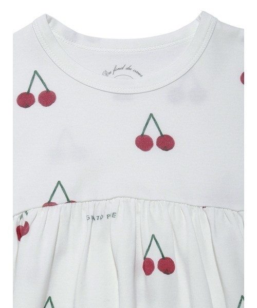 gelato pique（ジェラートピケ）の「【KIDS】チェリーモチーフ kids プルオーバー（Tシャツ/カットソー・キッズ・レッド・SMALL/MEDIUM/X-SMALL/XX-SMALL）」の5枚目の写真