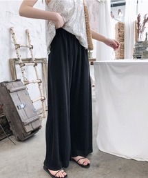 me+em select | 【選べる17色】セルフカットカラープリーツサテンパンツ(その他パンツ)