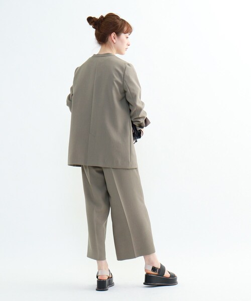 INDIVI ブラウン 吸水速乾 ジャケット 38 URBAN RESEARCH DOORS｜『吸水速乾/イージーケア』coolmax chino
