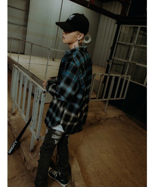 SINCITY（シンシティ）の「【SINCITY】ANARCHY CAT BASEBALL CAP（キャップ・メンズ・ブラック/ブルー・ONE SIZE）」の21枚目の写真