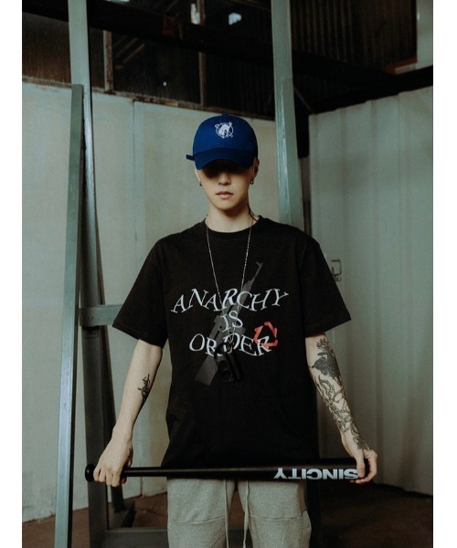 SINCITY（シンシティ）の「【SINCITY】ANARCHY CAT BASEBALL CAP（キャップ・メンズ・ブラック/ブルー・ONE SIZE）」の19枚目の写真