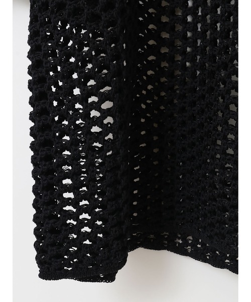 enchainement(アンシェヌマン)の「Polo Kint P/O(ニット/セーター・レディース・ブラック/ベージュ・フリー)」の7枚目の写真