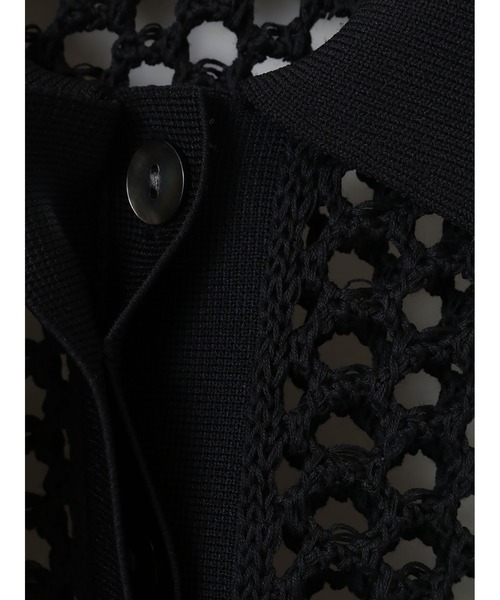 enchainement(アンシェヌマン)の「Polo Kint P/O(ニット/セーター・レディース・ブラック/ベージュ・フリー)」の6枚目の写真