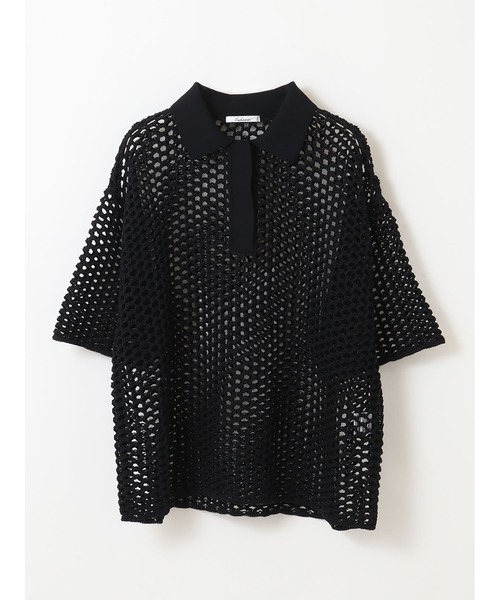 enchainement(アンシェヌマン)の「Polo Kint P/O(ニット/セーター・レディース・ブラック/ベージュ・フリー)」の20枚目の写真