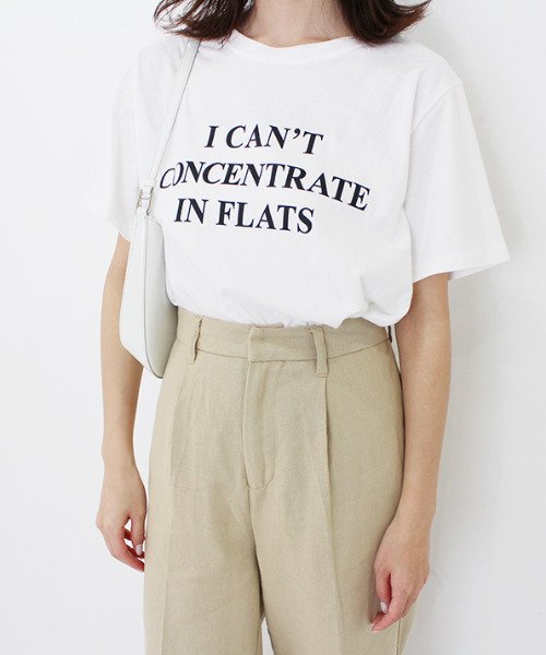 MODE ROBE(モードローブ)の「I CAN'T 半袖Tシャツ(Tシャツ/カットソー・レディース・ホワイト/ブラック・FREE)」の3枚目の写真