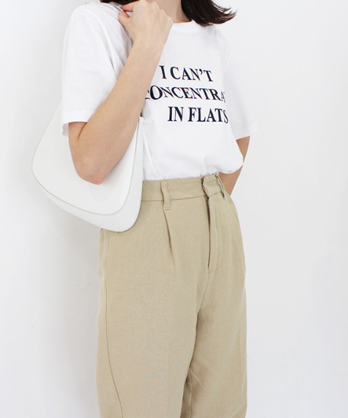 MODE ROBE(モードローブ)の「I CAN'T 半袖Tシャツ(Tシャツ/カットソー・レディース・ホワイト/ブラック・FREE)」の9枚目の写真