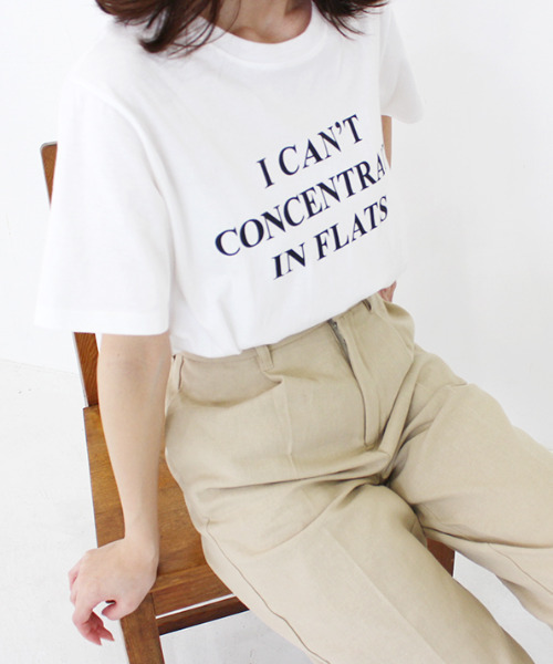 MODE ROBE(モードローブ)の「I CAN'T 半袖Tシャツ(Tシャツ/カットソー・レディース・ホワイト/ブラック・FREE)」の15枚目の写真