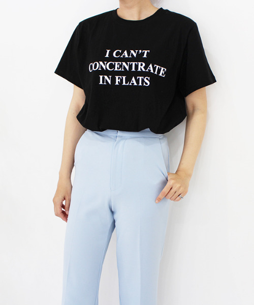 MODE ROBE(モードローブ)の「I CAN'T 半袖Tシャツ(Tシャツ/カットソー・レディース・ホワイト/ブラック・FREE)」の4枚目の写真
