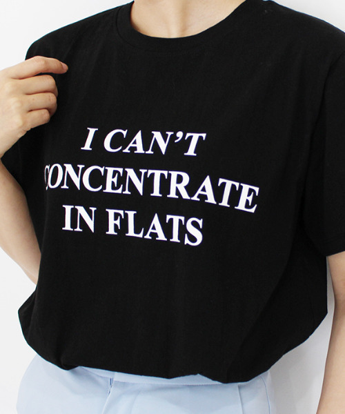 MODE ROBE(モードローブ)の「I CAN'T 半袖Tシャツ(Tシャツ/カットソー・レディース・ホワイト/ブラック・FREE)」の7枚目の写真