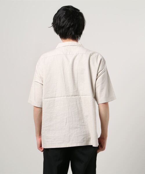 MARUKAWA（マルカワ）の「麻レーヨン オープンカラーシャツ/開襟シャツ（シャツ/ブラウス・メンズ・ベージュ/ネイビー/ブラウン/カーキ/アイボリー/ブルー系その他/チャコール・LL/M/L）」の17枚目の写真