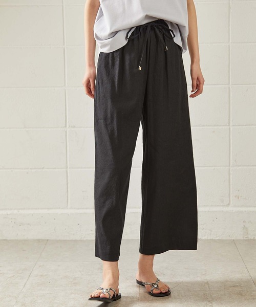 OUVRAGE CLASSE（ウヴラージュクラス）の「リネンワイドパンツ（その他パンツ・レディース・ブラック/ブラウン/ナチュラル・FREE）」の11枚目の写真