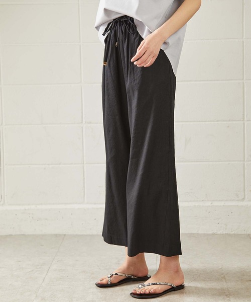 OUVRAGE CLASSE（ウヴラージュクラス）の「リネンワイドパンツ（その他パンツ・レディース・ブラック/ブラウン/ナチュラル・FREE）」の12枚目の写真
