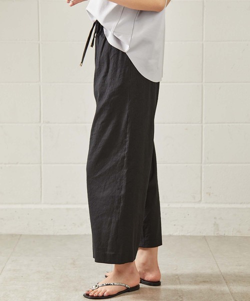 OUVRAGE CLASSE（ウヴラージュクラス）の「リネンワイドパンツ（その他パンツ・レディース・ブラック/ブラウン/ナチュラル・FREE）」の13枚目の写真