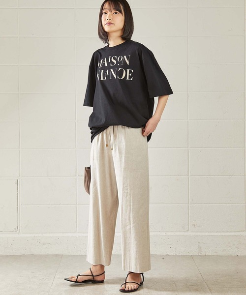 OUVRAGE CLASSE（ウヴラージュクラス）の「リネンワイドパンツ（その他パンツ・レディース・ブラック/ブラウン/ナチュラル・FREE）」の18枚目の写真