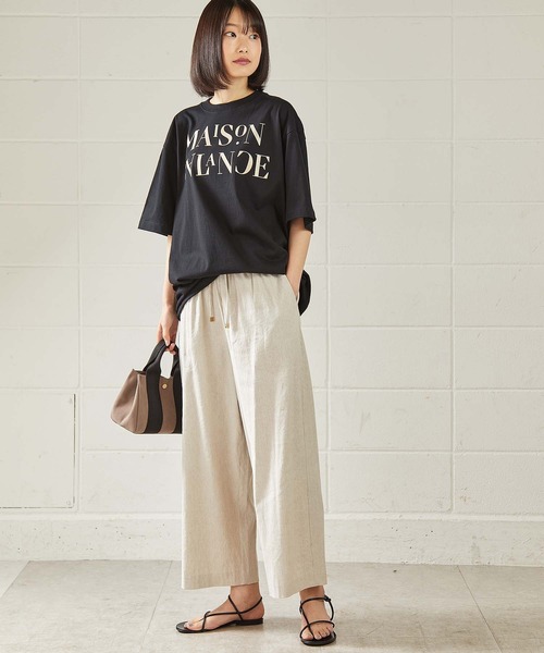 OUVRAGE CLASSE（ウヴラージュクラス）の「リネンワイドパンツ（その他パンツ・レディース・ブラック/ブラウン/ナチュラル・FREE）」の19枚目の写真