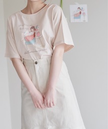 OLIVE des OLIVE | ポストカード付 Ogirl Tシャツ/プリントTシャツ(Tシャツ/カットソー)