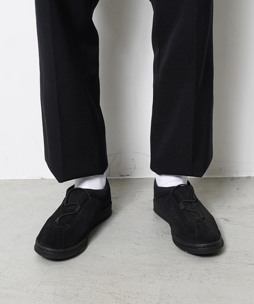 MANEBU（マネブ）の「MANEBU OVEN SUEDE MNB-046B-S（スニーカー・メンズ・ブラック/ベージュ・41/42/40）」の2枚目の写真