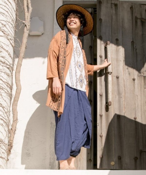 チャイハネ（チャイハネ）の「【チャイハネ】ロングリボン麦わらハット（ハット・レディース・ブラウン/ナチュラル・FREE）」の9枚目の写真