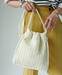 DISCOAT | ペーパーコンビかがり巾着バッグ(トートバッグ)