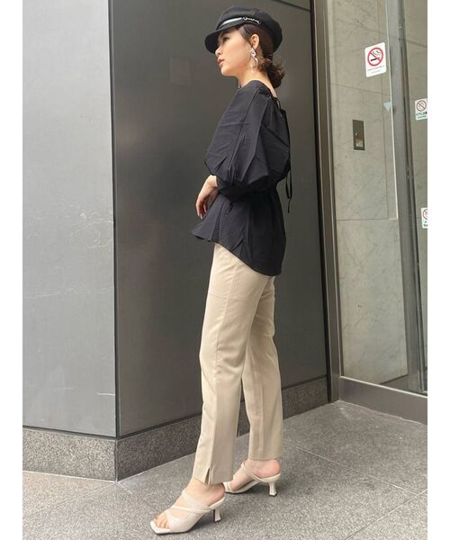 MURUA（ムルーア）の「レザービットマリンキャップ（キャップ・レディース・ブラック/ブラウン/アイボリー・FREE）」の10枚目の写真