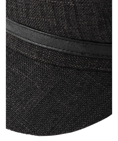 MURUA（ムルーア）の「レザービットマリンキャップ（キャップ・レディース・ブラック/ブラウン/アイボリー・FREE）」の8枚目の写真