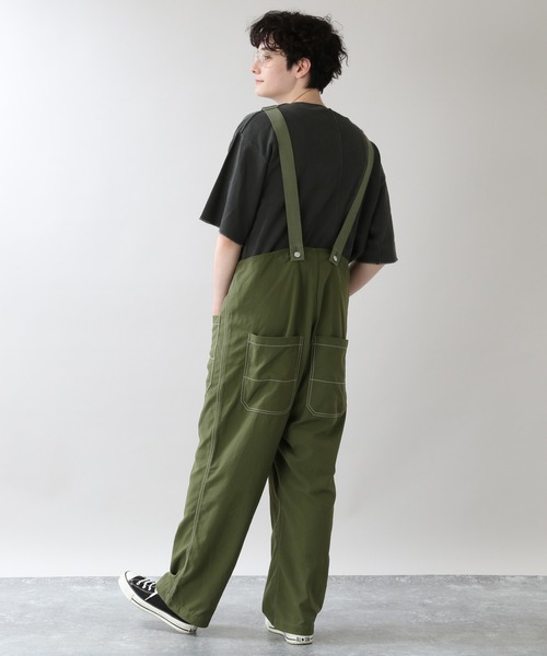 RAGEBLUE（レイジブルー）の「ミリタリーオーバーオール/950336（サロペット/オーバーオール・メンズ・ブラック/オリーブ・FREE）」の21枚目の写真