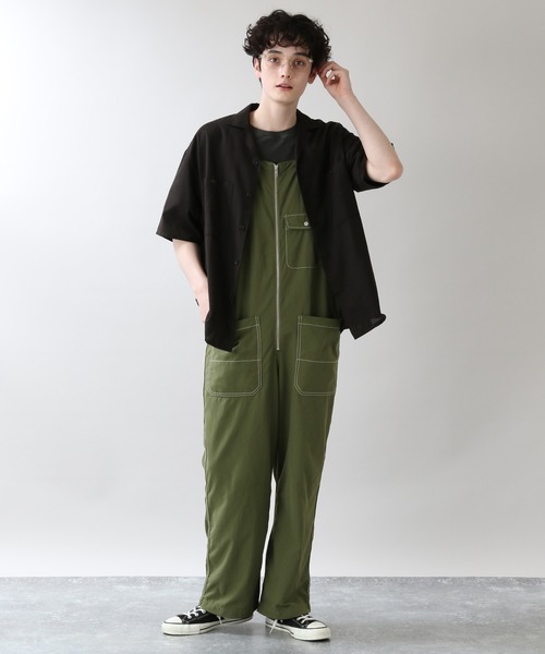 RAGEBLUE（レイジブルー）の「ミリタリーオーバーオール/950336（サロペット/オーバーオール・メンズ・ブラック/オリーブ・FREE）」の9枚目の写真