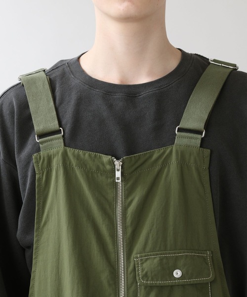 RAGEBLUE（レイジブルー）の「ミリタリーオーバーオール/950336（サロペット/オーバーオール・メンズ・ブラック/オリーブ・FREE）」の4枚目の写真