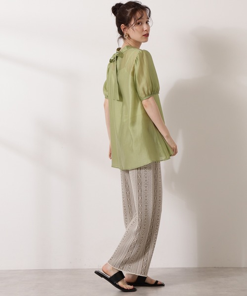 N.（N. Natural Beauty Basic）（エヌエヌナチュラルビューティーベーシック）の「◆ジャガードニットパンツ（その他パンツ・レディース・ブラック系その他/ベージュ系その他・MEDIUM）」の6枚目の写真