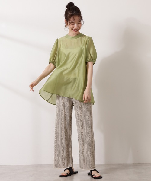 N.（N. Natural Beauty Basic）（エヌエヌナチュラルビューティーベーシック）の「◆ジャガードニットパンツ（その他パンツ・レディース・ブラック系その他/ベージュ系その他・MEDIUM）」の10枚目の写真