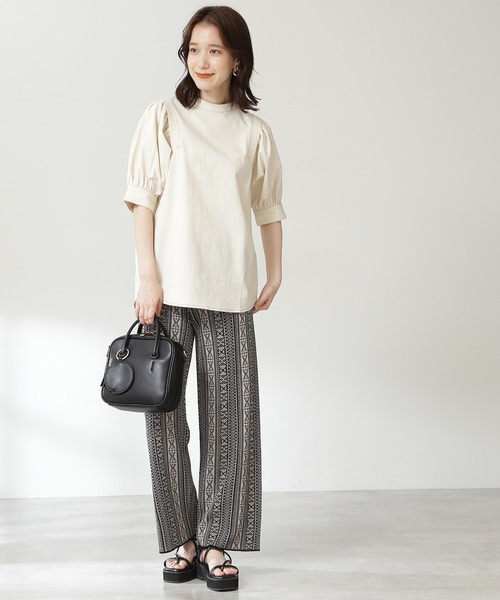 N.（N. Natural Beauty Basic）（エヌエヌナチュラルビューティーベーシック）の「◆ジャガードニットパンツ（その他パンツ・レディース・ブラック系その他/ベージュ系その他・MEDIUM）」の13枚目の写真