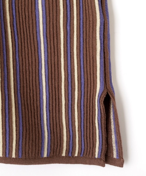 FREE'S MART（フリーズマート）の「◆マルチストライプニットタンク（ニット/セーター・レディース・ホワイト系その他/ブラウン系その他/ホワイト系その他2・FREE）」の10枚目の写真