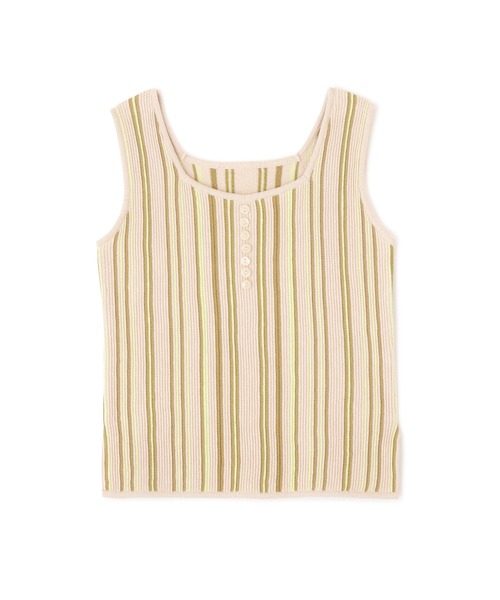 FREE'S MART（フリーズマート）の「◆マルチストライプニットタンク（ニット/セーター・レディース・ホワイト系その他/ブラウン系その他/ホワイト系その他2・FREE）」の6枚目の写真