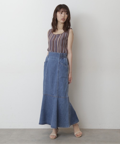 FREE'S MART（フリーズマート）の「◆マルチストライプニットタンク（ニット/セーター・レディース・ホワイト系その他/ブラウン系その他/ホワイト系その他2・FREE）」の19枚目の写真