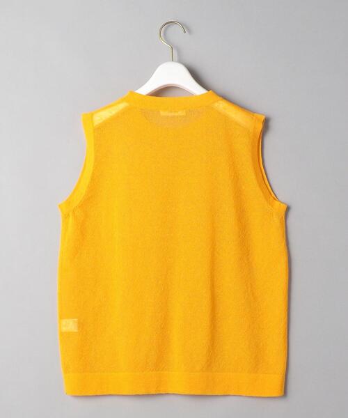 BEAUTY&YOUTH UNITED ARROWS（ビューティーアンドユースユナイテッドアローズ）の「BY 麻ブレンドシアークルーネックノースリーブ -ウォッシャブル-◆（ニット/セーター・レディース・ブラック/グレー/オレンジ・FREE）」の21枚目の写真