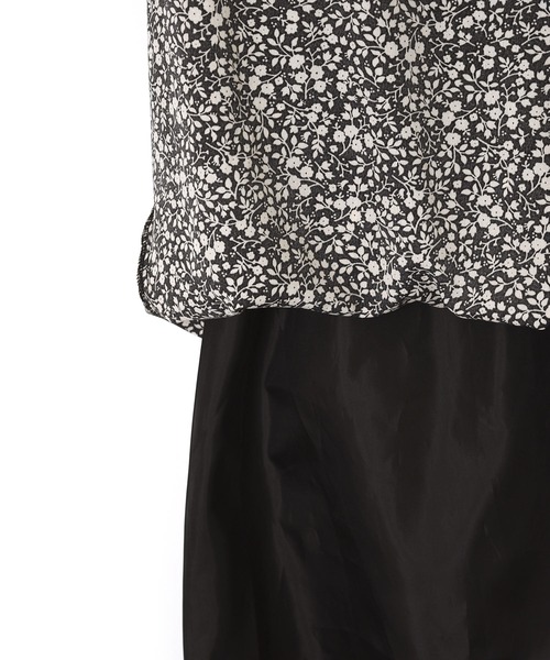 w closet（ダブルクローゼット）の「小花柄ノースリワンピース（ワンピース・レディース・ブラック×ホワイト/ブルーパープル/ホワイト×ブルー/ホワイト×ブラック・FREE）」の22枚目の写真