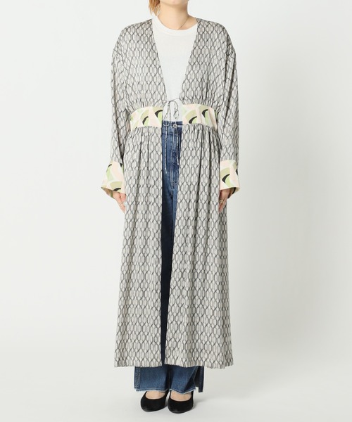 JOURNAL STANDARD（ジャーナルスタンダード）の「【Ayumi.HｘJOURNALSTANDARD】ドッキングプリントガウン◆（ワンピース・レディース・グリーン・FREE）」の16枚目の写真