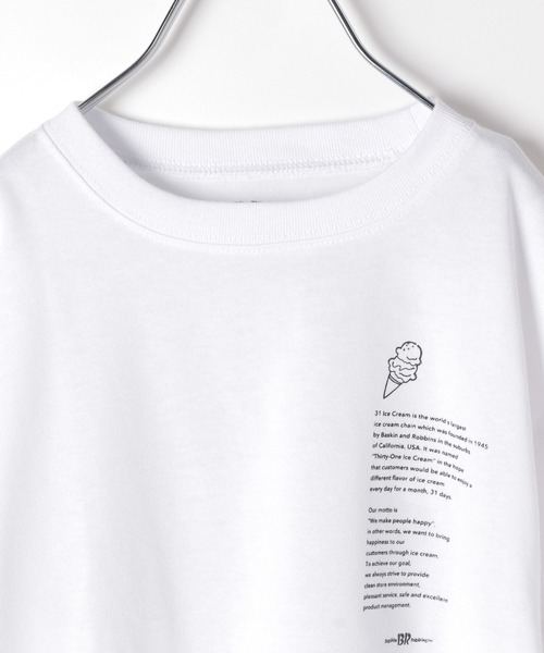 GLOBAL WORK（グローバルワーク）の「[150160cm拡大]サーティワン　プリントT/キッズ//957163（Tシャツ/カットソー・キッズ・ホワイト/チャコールグレー/ブラック/ホワイト系その他・110cm/100cm/120cm/130cm/140cm/150cm/160cm）」の10枚目の写真