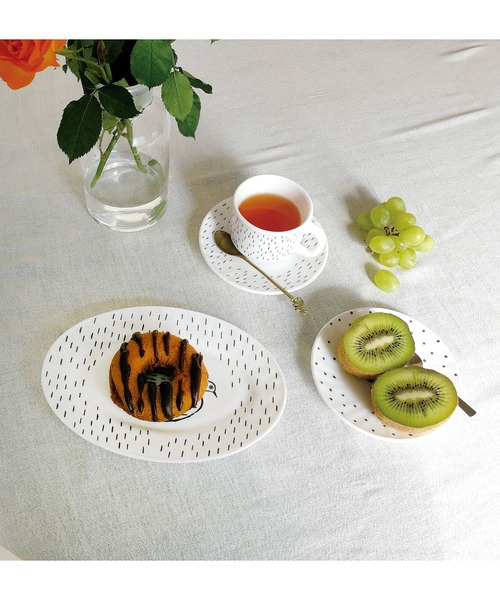 松尾ミユキ（マツオミユキ）の「松尾ミユキ/耐熱ミルクグラス/楕円プレート/オーバル皿（食器・レディース・ホワイト・FREE）」の4枚目の写真