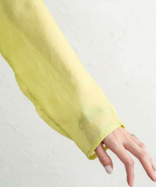 mystic（ミスティック）の「シアープルオーバー（Tシャツ/カットソー・レディース・グレー/ライム/アイボリー/ブラック・FREE）」の18枚目の写真