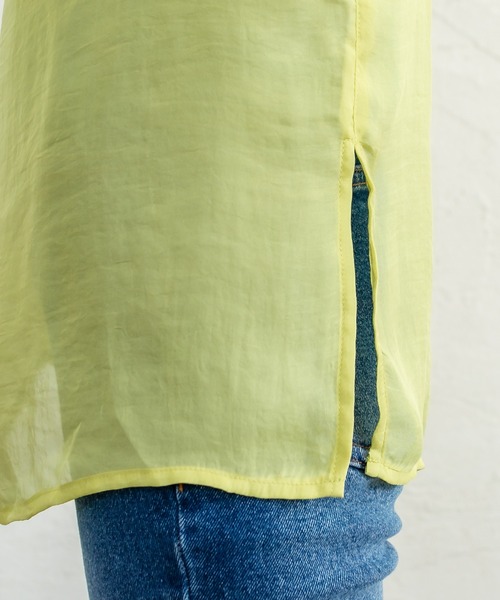 mystic（ミスティック）の「シアープルオーバー（Tシャツ/カットソー・レディース・グレー/ライム/アイボリー/ブラック・FREE）」の19枚目の写真