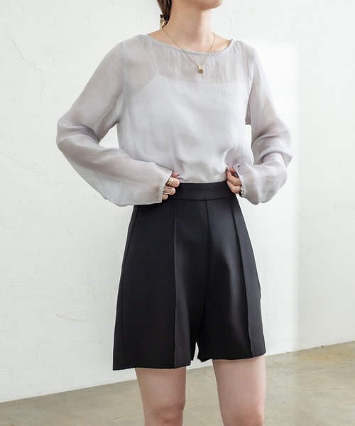 mystic（ミスティック）の「シアープルオーバー（Tシャツ/カットソー・レディース・グレー/ライム/アイボリー/ブラック・FREE）」の10枚目の写真