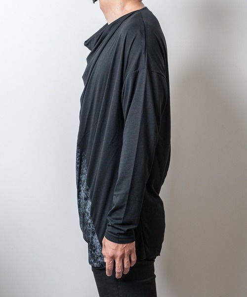 JOHNNY WOLF（ジョニーウルフ）の「PERSEPHONE(ペルセポネ)ドレープ ロンT（Tシャツ/カットソー・メンズ・ホワイト系その他/マルチ/ブラックミックス・FREE）」の19枚目の写真