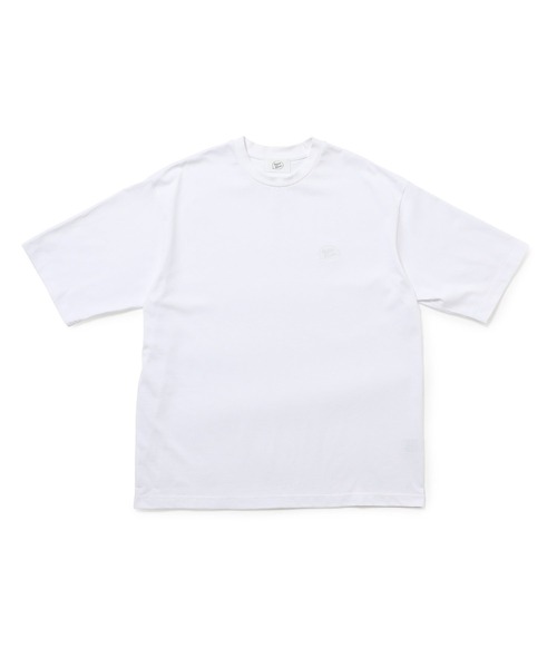 bonjour bonsoir（ボンジュール　ボンソワール）の「【bonjour bonsoir】刺繍ロゴ ビッグTシャツ（Tシャツ/カットソー・メンズ・ベージュ/ホワイト/ピンク/ブラック・L/S/M）」の2枚目の写真