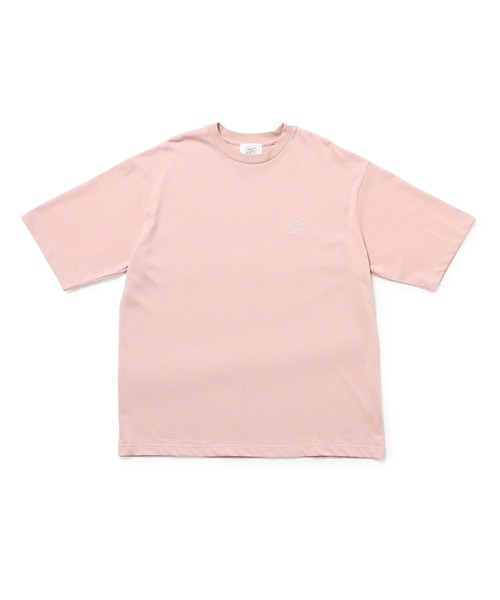 bonjour bonsoir（ボンジュール　ボンソワール）の「【bonjour bonsoir】刺繍ロゴ ビッグTシャツ（Tシャツ/カットソー・メンズ・ベージュ/ホワイト/ピンク/ブラック・L/S/M）」の4枚目の写真